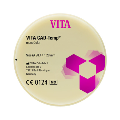 VITA CAD-Temp monoColor, 2M2T, Ø 98.4 x h 20 mm, 1 pc.