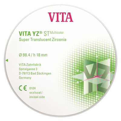 VITA YZ STMulticolor, B1, Ø 98.4 x h 18 mm, 1 pc.
